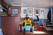 Christoph Kaupat zu Besuch in der Station  Port Lockroy