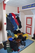 Garderobe der Verdnasky-Antarktisforschungsstation (Ukraine)